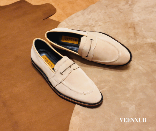 Cream Suede Color Loafer - Image 2