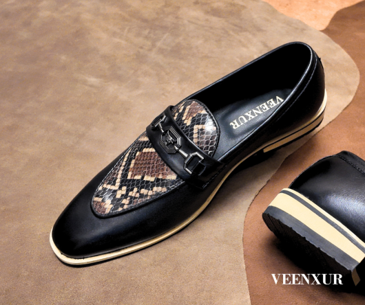 Black Pythonic Hunter Loafer - Image 2