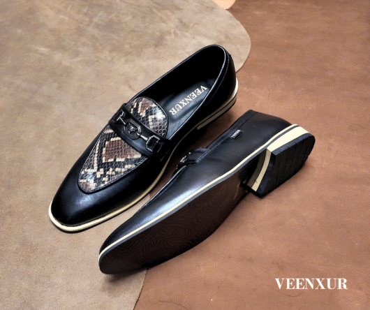 Black Pythonic Hunter Loafer - Image 3